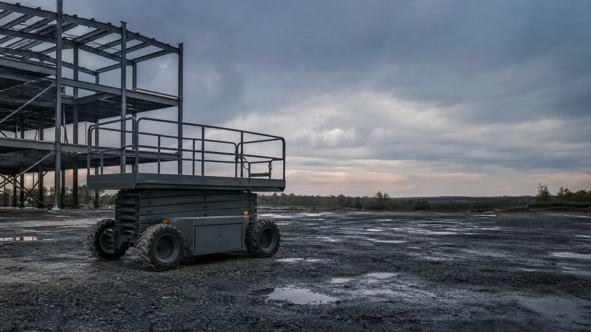Rough Terrain Scissor Lifts jobsite access in Bakersfield